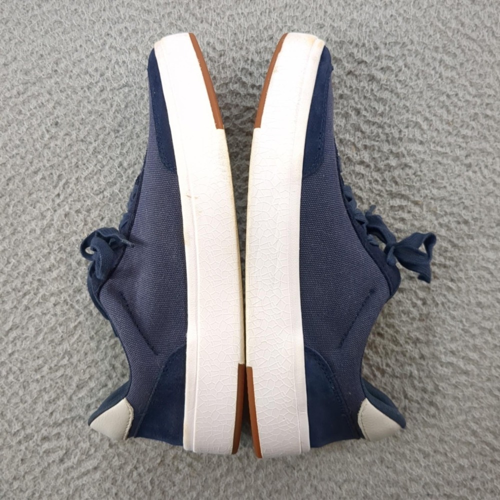 Kizik Shoes Mens Size 8.5 W Blue Canvas HandsFree Labs Sneakers Comfort Casual - Picture 10 of 16